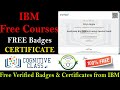 IBM Free Courses with Badges and Certificate | Cognitive Class Free Certification Courses IBM Free Courses with Badges and Certificate | Cognitive Class Free Certification Courses