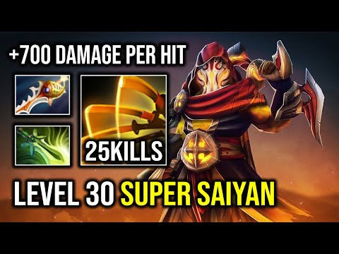 Super Saiyan LEVEL 30 Hyper Agility Speed Juggernaut +700 Damage Per Hit Dota 2