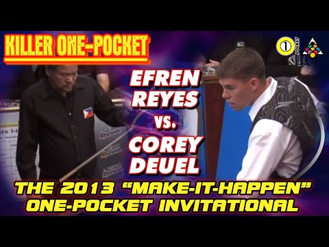 EFREN REYES vs COREY DEUEL - 2013 "Make It Happen" One Pocket Invitational