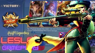 LESLEY GAMEPLAY🔥17 Kills🔥MVP🔥Rank Game🔥 #mobilelegends #viral #trending #jgg