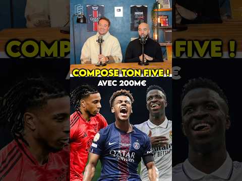 🚨Compose ton five de RÊVE avec 200M€ ! 🔥#mercato #foot #football #game #shorts #vinicius