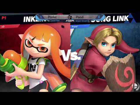 Smash Vessel 0 - Pand (IceClimbers, Young Link) Vs Porkè (Inkling) - Losers Finals