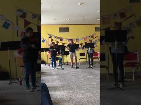 Sierra and her small groups performing at fiddle camp 2017