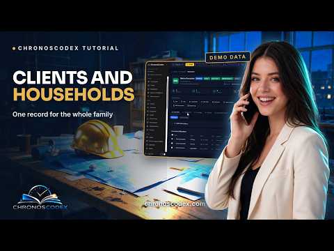 Managing clients and households in ChronosCodex — video tutorial