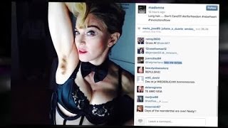 Madonna Shocks With 'Natural' Armpit Hair Look | Splash News TV | Splash News TV