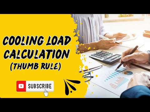 Thumb Rule for Cooling Load Calculation | Step-by-Step Guide
