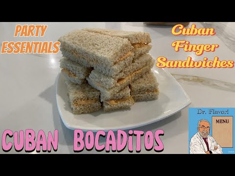 Cuban Bocaditos Cuban Finger Sandwiches