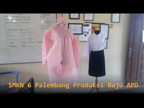 SMKN 6 Palembang Dilibatkan Dalam Produksi Baju APD