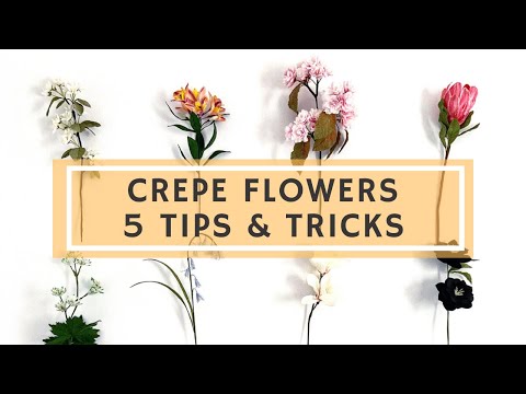 5 TIPS FOR MAKING CREPE FLOWERS | especially for beginners ! | ALL YOU NEED TO KNOW TO START
