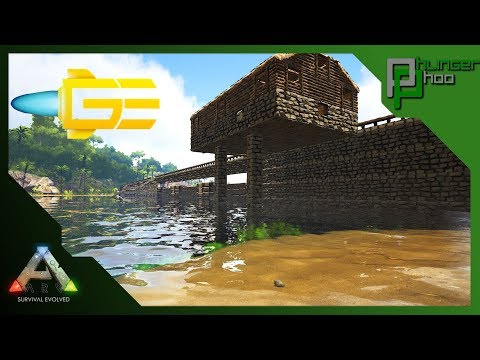 Ark: GES4 - 29 - SEASIDE SHACK AND BRIDGE BUILDING - UNDERWATER DINO PEN