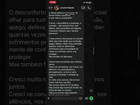 Depoimento em vídeo sobre Busca da Visão