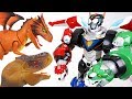 Five Lion Combined Voltron Legendary Defender Defeat Dinosaur And Dragon Golion DuDuPopTOY