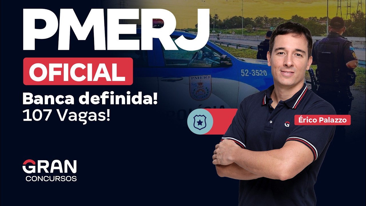 Concurso PMERJ Oficial: Banca definida! 107 Vagas!