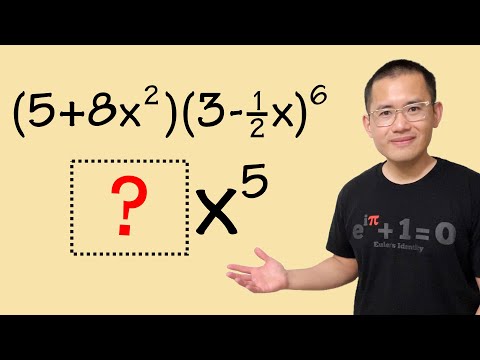 How to find the coefficient of x^5 in a BIG binomial expansion! (2023 AS-level pure math paper)