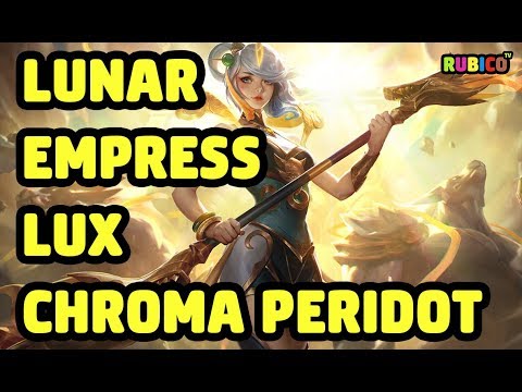 LUNAR EMPRESS LUX CHROMA PERIDOT SKIN SPOTLIGHT - LEAGUE OF LEGENDS