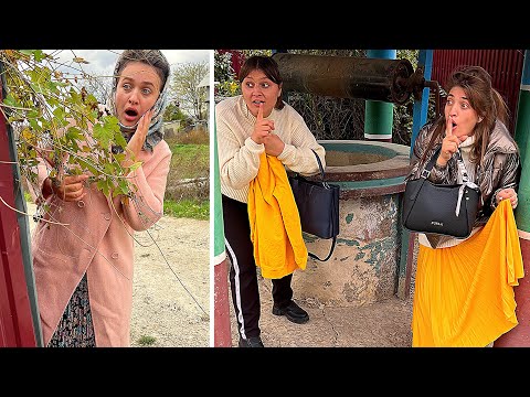 Maria and Antonela HIDDENLY CHANGE CLOTHES on the way to SCHOOL 🤯