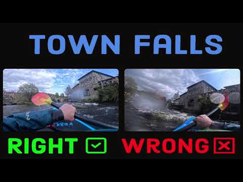 Town falls Llangollen #kayaking