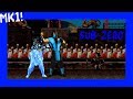 Ice Shatter Sub Zero Playthrough SNES MK1