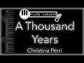 A Thousand Years Christina Perri Piano Karaoke Instrumental