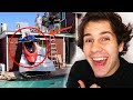DAD BUILDS KAYAK SLIDE OFF OF HOUSE