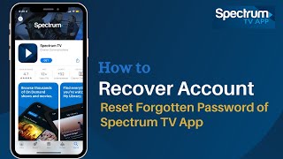 How to Reset Spectrum Password | Recover Account - Spectrum TV