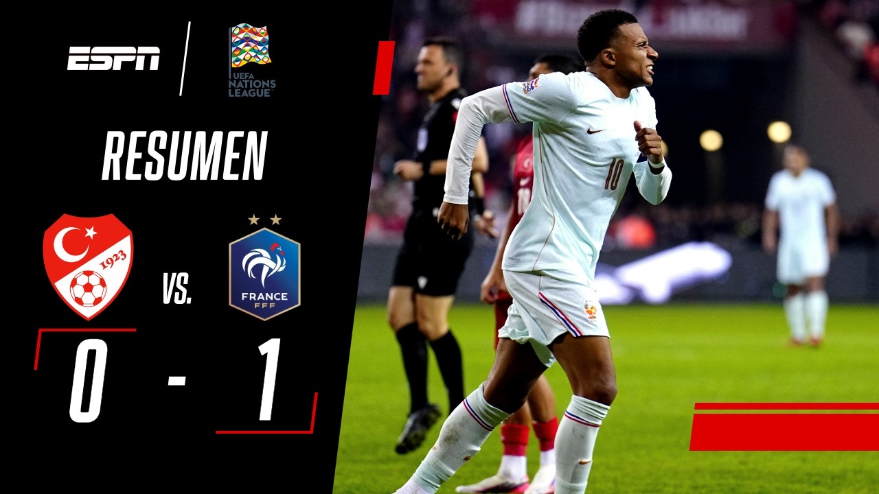 MBAPPÉ CONVIRTIÓ, SE LESIONÓ Y FRANCIA SE LLEVÓ EL TRIUNFO | Turquía 0-1 Francia | RESUMEN
