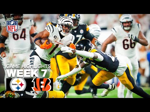 Pittsburgh Steelers vs Cincinnati Bengals Game Highlights | 2025 NFL Season Week 7