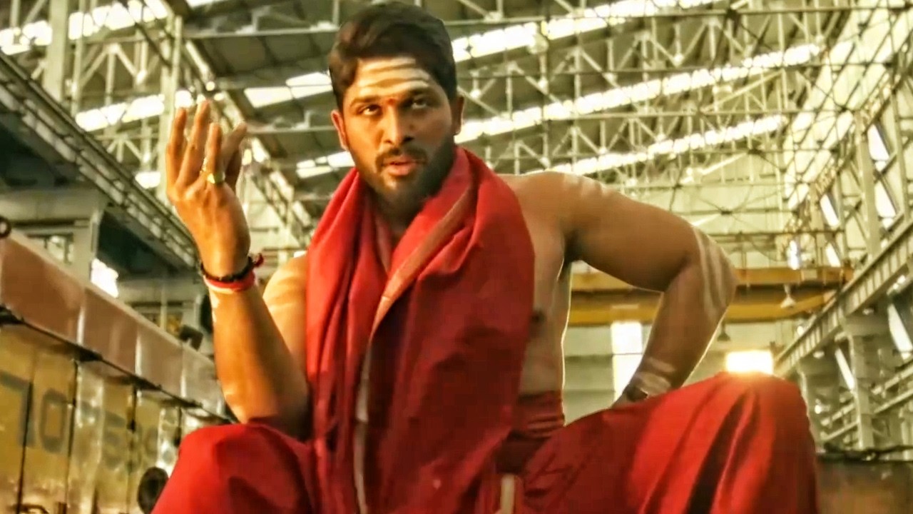 Allu Arjun गले से रुद्राक्ष उतार कर गुंडो की धुलायी करता है | 