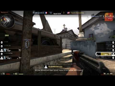 DreamHack Winter 2012 - RAW VeryGames vs Team Dynamic match highlights - CS:GO