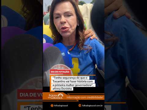 Dorinha vota em Palmas confiante na vitória