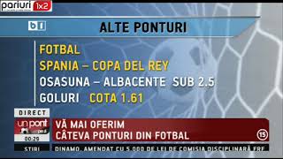 UPZ: Aici, 10 pronosticuri din care te poti inspira astazi!