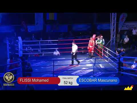 محمد فليسي ضد إسكوبار ماسكونانو ALG VS ESP بطولة BOXSKY
