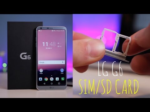 How to Insert SD Card + SIM Card to LG G6!