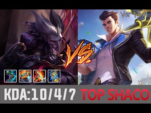 Use Hextech Protobelt-01 again!  Top Shaco VS Jayce - Ver.13.4 —— 【CN Server Diamond Ranked】