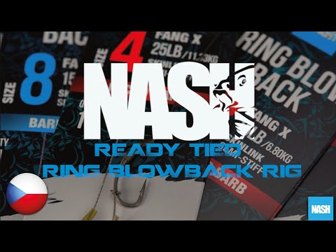NASH - Hotový náväzec Ring Blow Back Rig Barbless veľ. 8