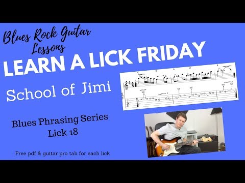 Learn a Lick Friday, Blues Lick 'School of Jimi'