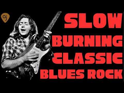 Slow Burning Classic Blues Rock Jam | Guitar Backing Track (G Minor)