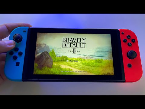 Bravely Default 2 | Nintendo Switch handheld gameplay - demo version