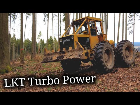 LKT 81 Turbo / 20 Tonnen starke Seilwinde/ Arbeiten am Abhang