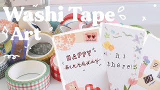 .｡*ﾟ Washi Tape Art : Buat Gambar dari Washi Tape?? (click CC for Eng Sub)