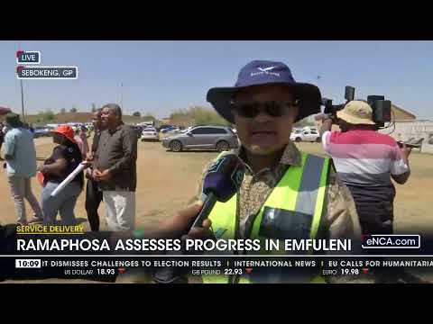 Ramaphosa assesses progress in Emfuleni