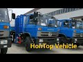 HONTOP Garbage Truck Will Go To Laos Side Lift Hang Barrel Garbage Truck 2020