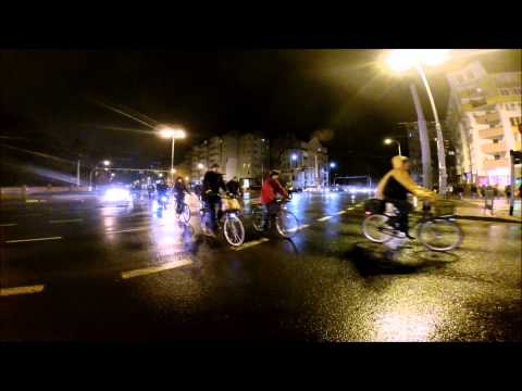 Wrocławska Masa Krytyczna 19 XII 2014 GoPro