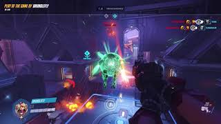 Overwatch D.Va Highlight - Snipping Pharah with a Nuke