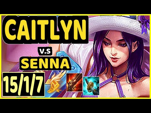 GHOST (CAITLYN) vs SENNA - 15/1/7 KDA BOTTOM ADC CHALLENGER GAMEPLAY - KR