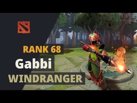 Gabbi (Rank 68) plays Windranger Dota 2 Full Game