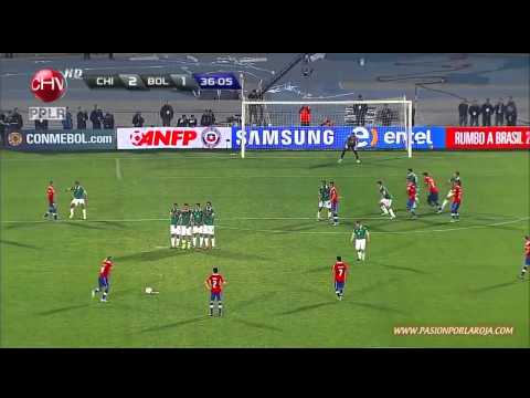 Chile 3 - 1 Bolivia - Brazil 2014 Qualifiers