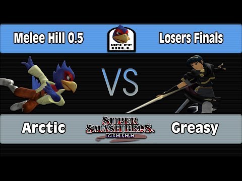 Melee Hill 0.5: Arctic (Falco) Vs. Greasy (Marth) - LF