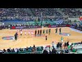 Panathinaikos fans vs the EuroLeague anthem before the game vs Crvena Zvezda