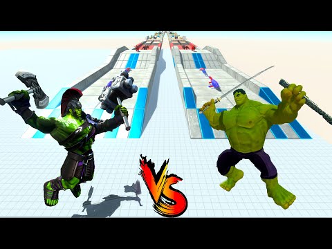 HULK WARRIOR vs HULK BOY SMASH RACE BATTLE COMPETITION - ARBS